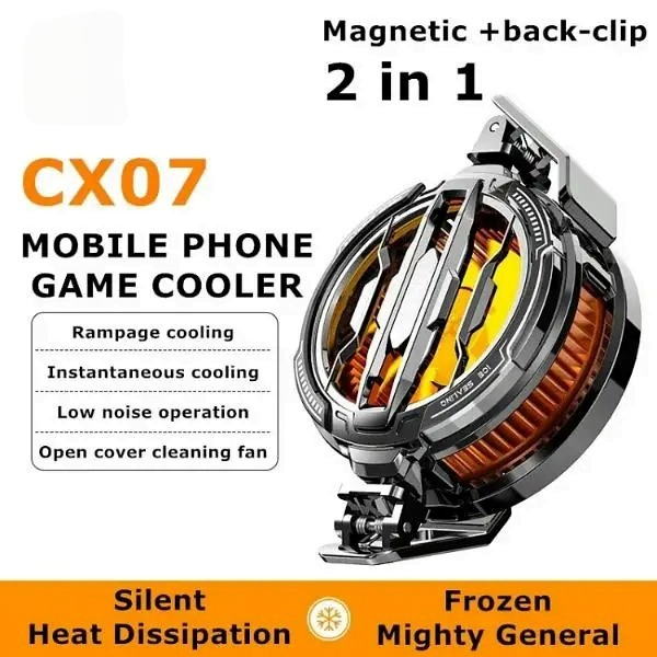 CX07 mobile phone radiator | Mobile Cooling Rediator Fan - 15W Semiconductor Radiator - Magnatic Cooling Fan Universal Phone Cooling Fan