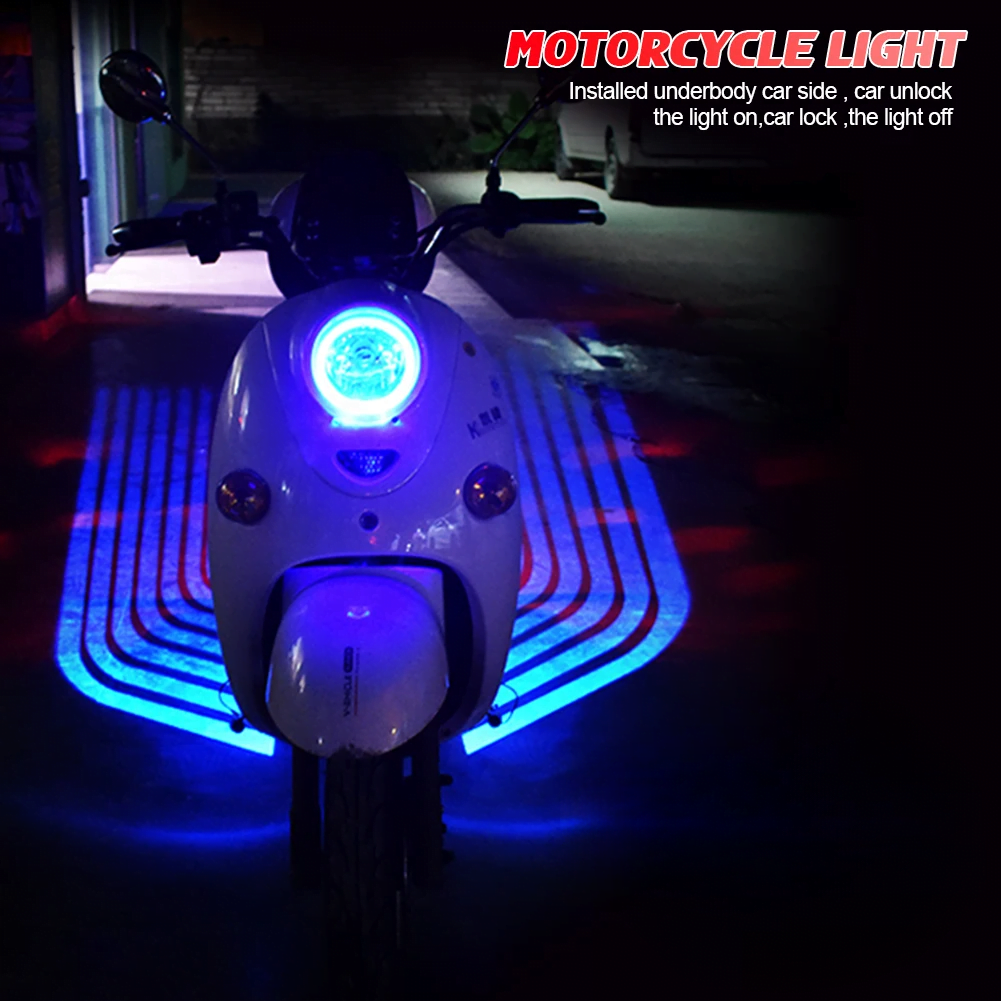 2PCS Motorcycle & Car Welcome Light Door Courtesy Lights With Projector Led Carpet Underglow For Car Motorcycle Light and car - Image 12