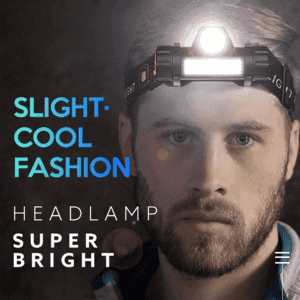 Headline rechargeable ip65 waterproof headlight with adjustable headband Flashlight for outdoor camping and cycling, hiking, working, racing