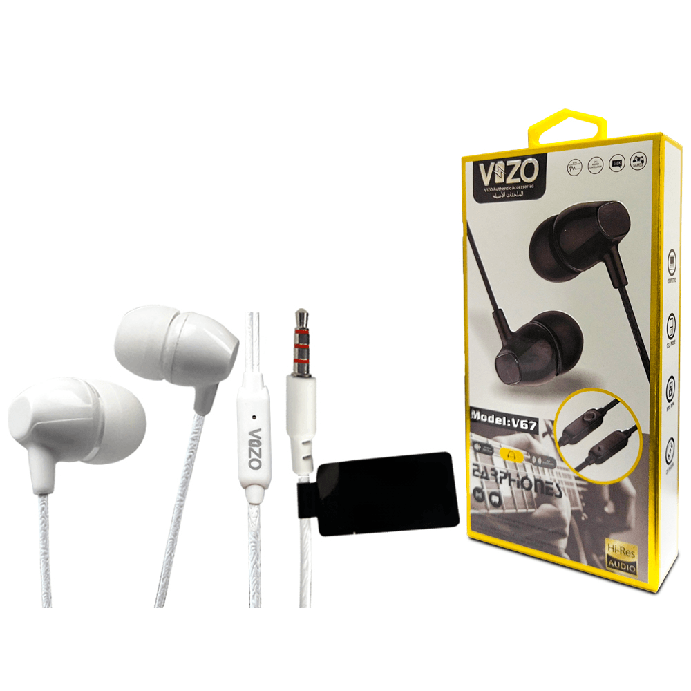 VIZO V67 Handsfree | Wired In Ear Phones For Men And Women - Image 2
