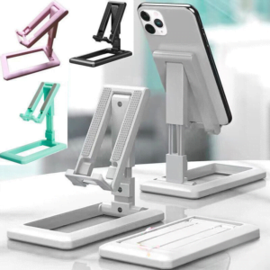 plastic Mobile Phone Holder | Adjustable Foldable , Phone Desktop Bracket Stand  (Mix/Random color)
